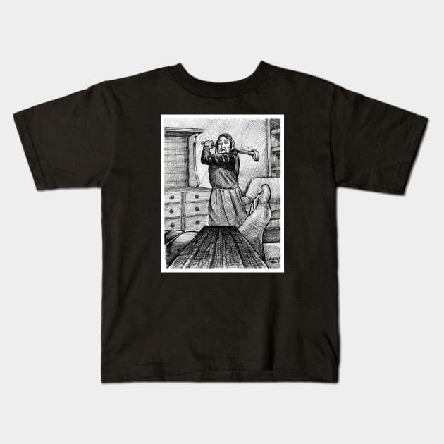 SWING: Hobbling (inktober) Kids T-Shirt by SaltyCult